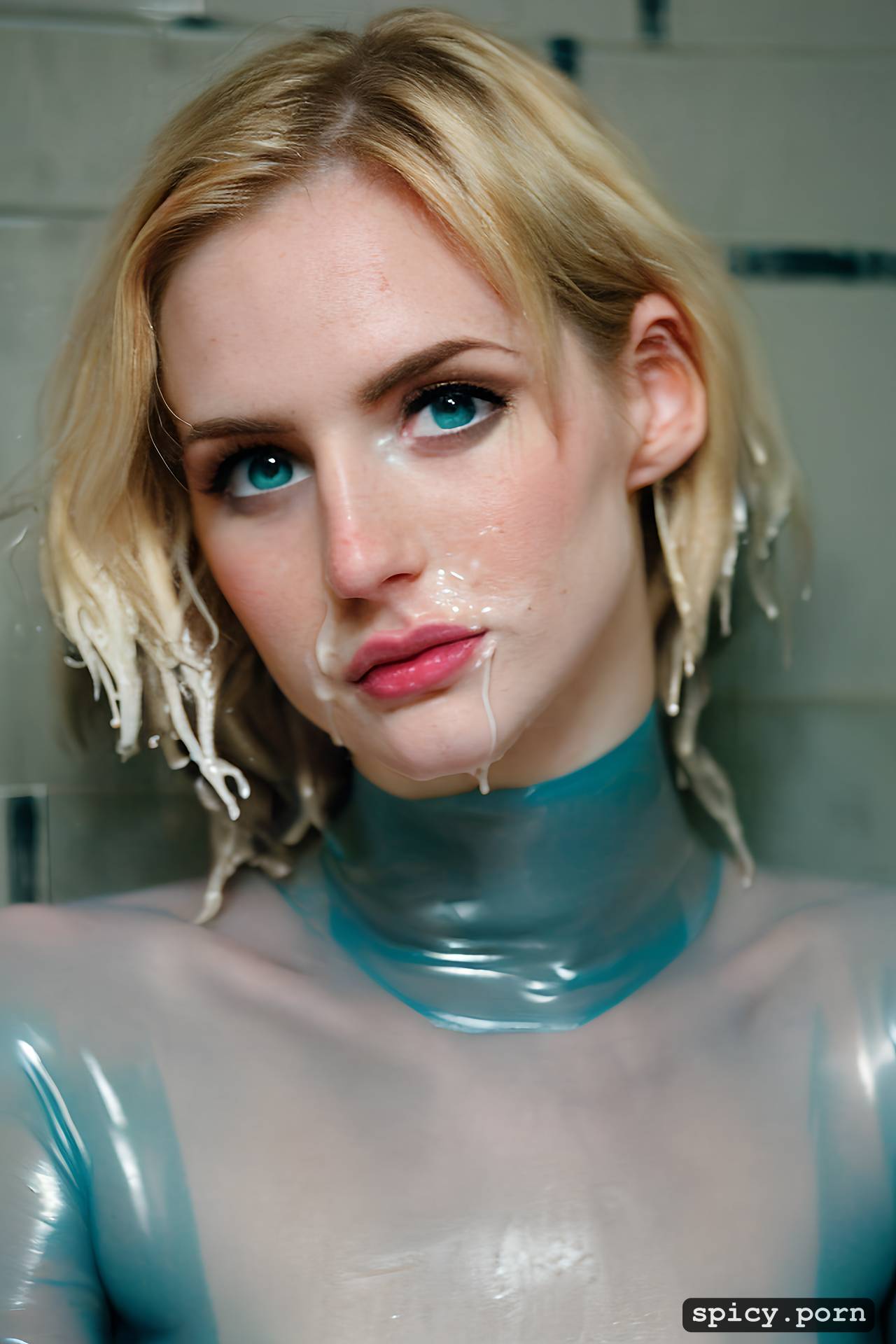 Ai Porn Pale Skin Latex Bodysuit Eye Contact Years Old Looking