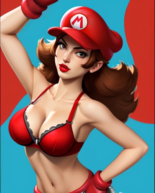 AI Porn – ai generated boxer genderbend genderswap genderswap mario bros