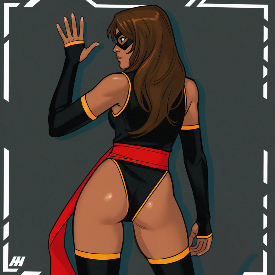 AI Porn – ai generated armwear brown hair dark-skinned female kamala khan