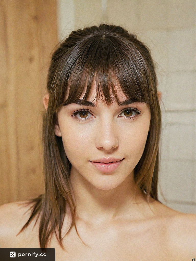 Tiny Brunette Teen with Freckles and Round Breasts in the Bathroom | Pornify –  AI Porn