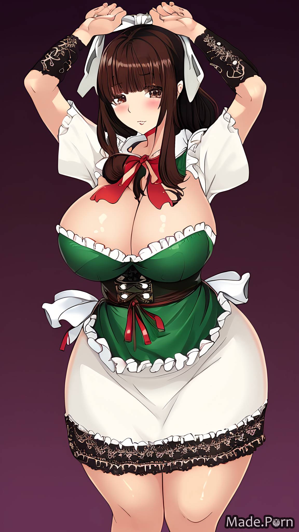 short dirndl hentai big hips 30 babe thick thighs created by AI