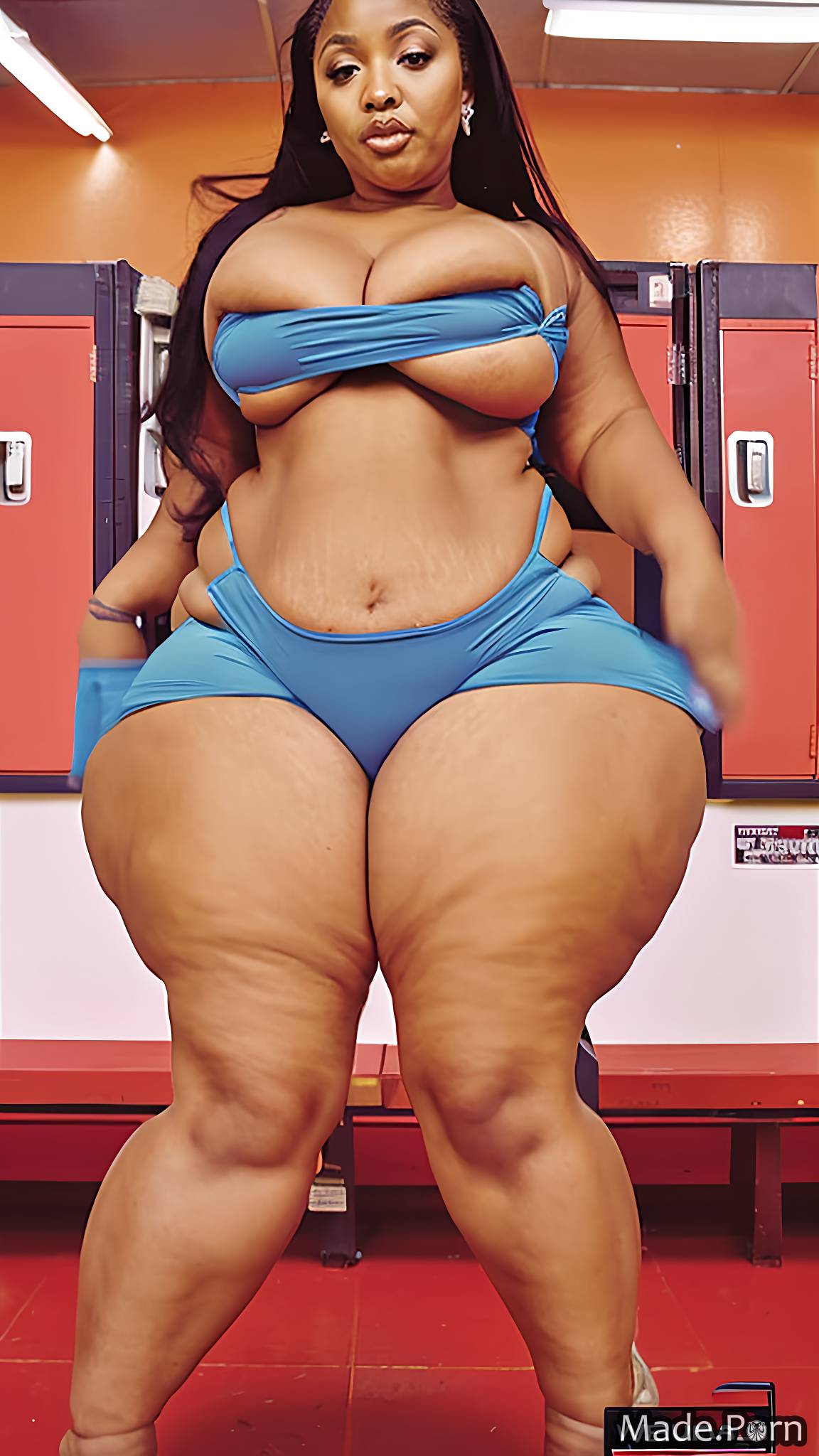 60 big hips thick thighs cinematic woman huge boobs babe created by AI