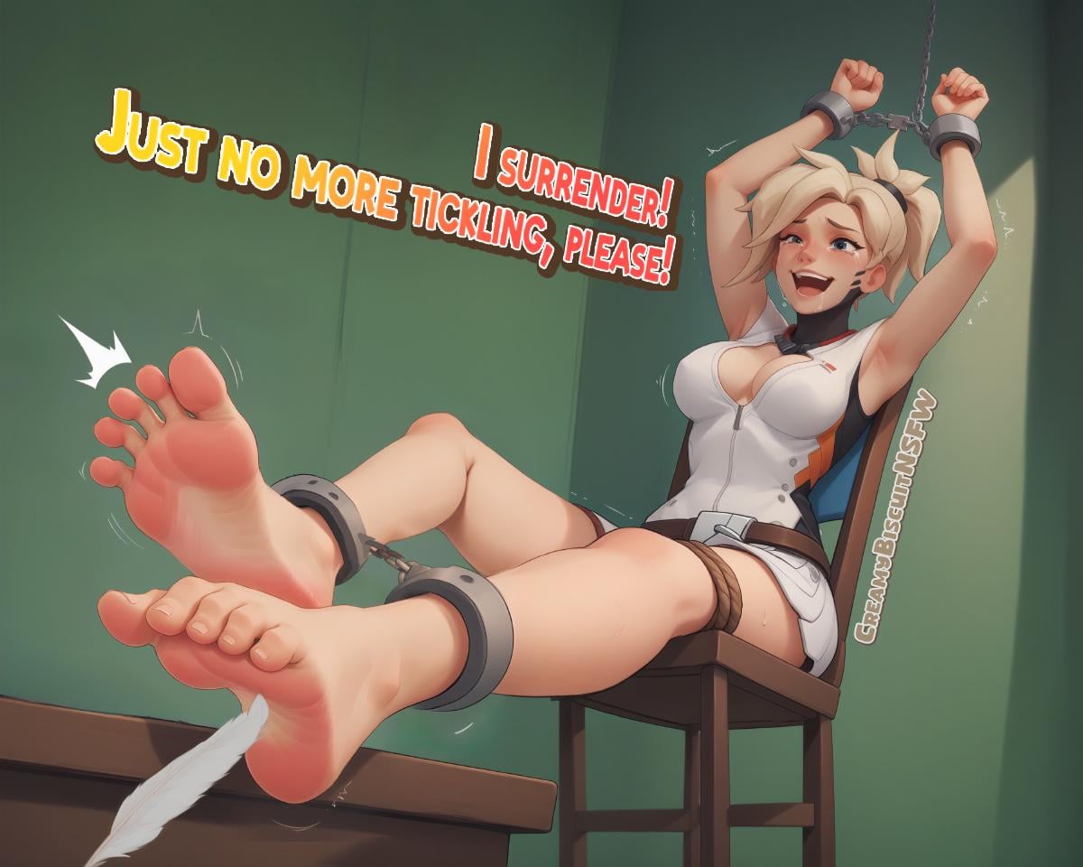 Mercy Tickled [Overwatch] (commission)