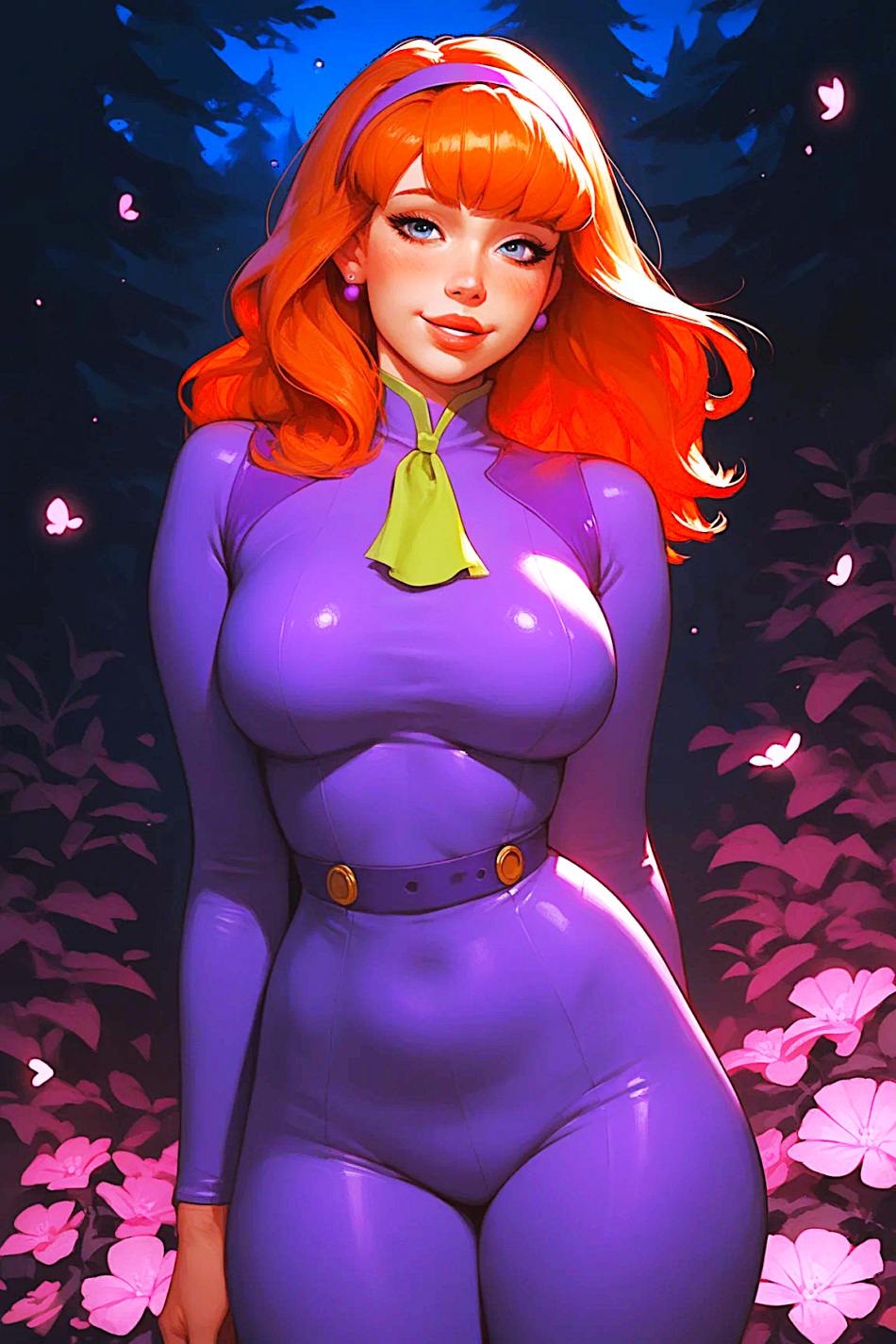 AI Porn – ai generated big breasts daphne blake latex bodysuit scooby-doo